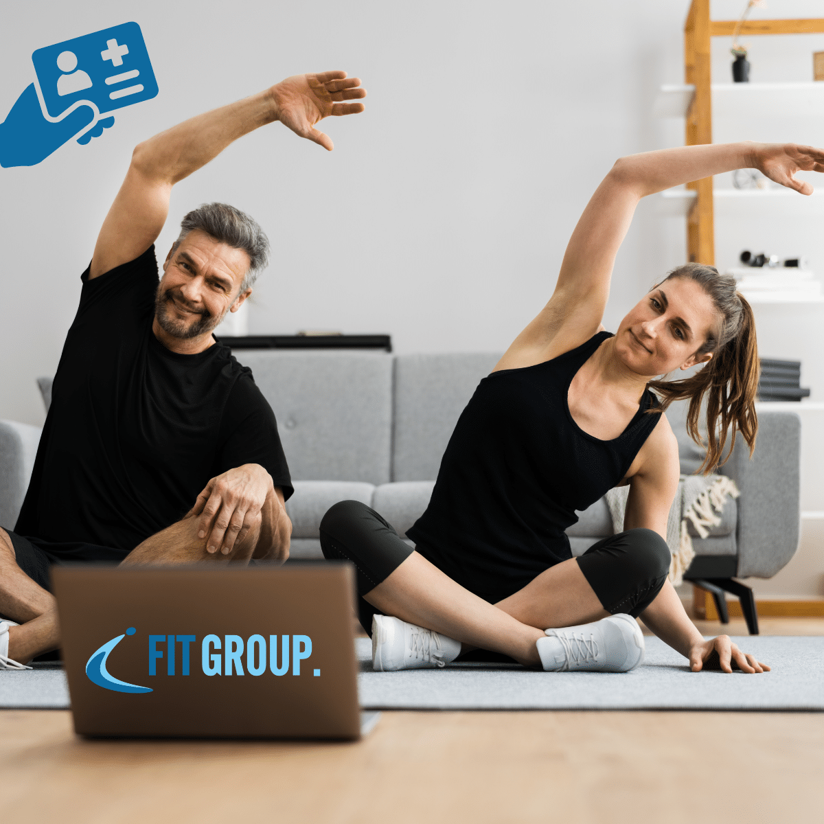 Beweglichkeitsübung zu Hause mit einem Online-Kurs